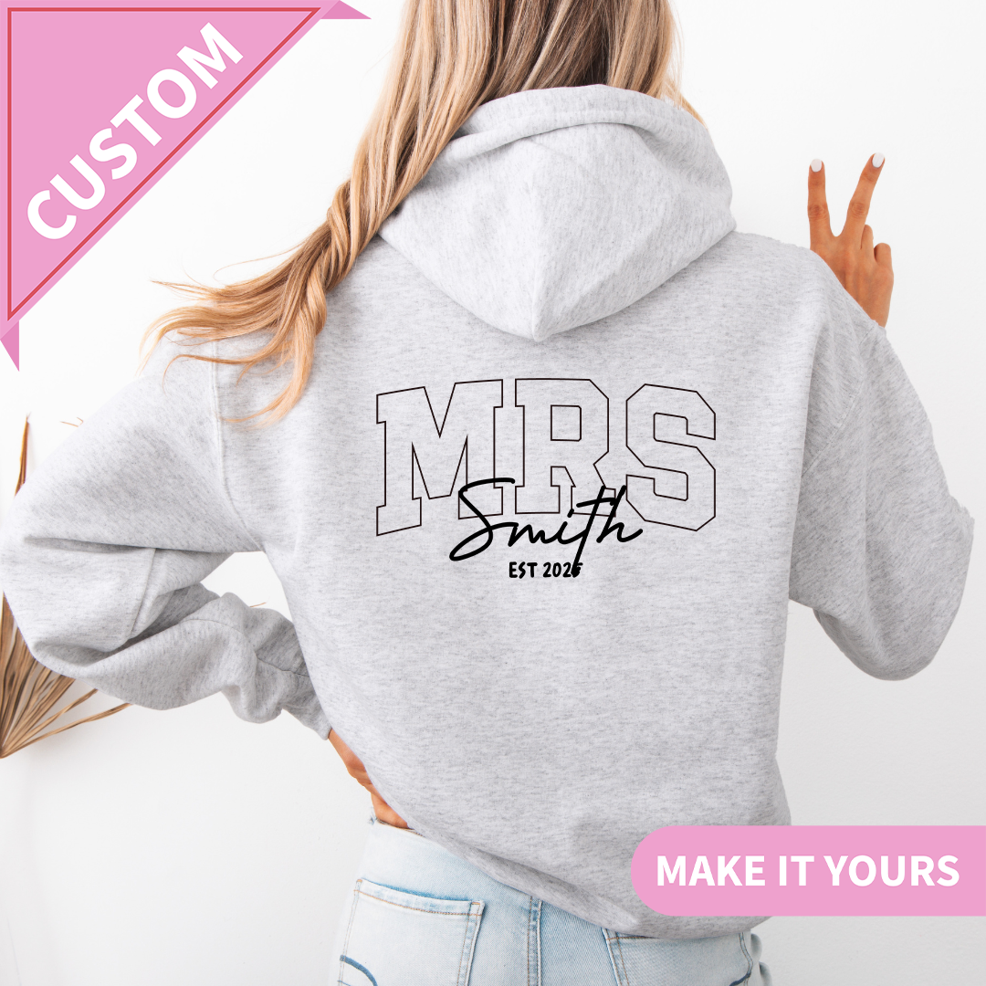 Personalisierter Hoodie für die zukünftige Mrs.