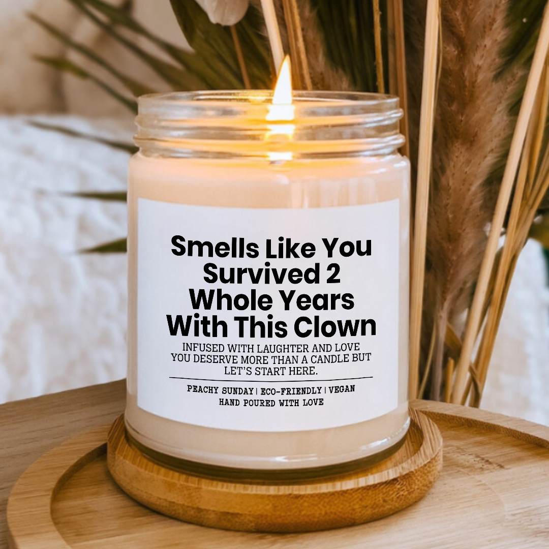 Funny Anniversary Survived 2 Years With This Clown Candle