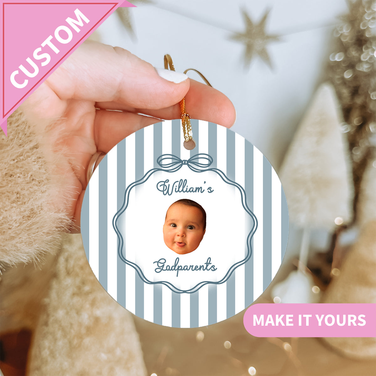 Personalisiertes Patenornament