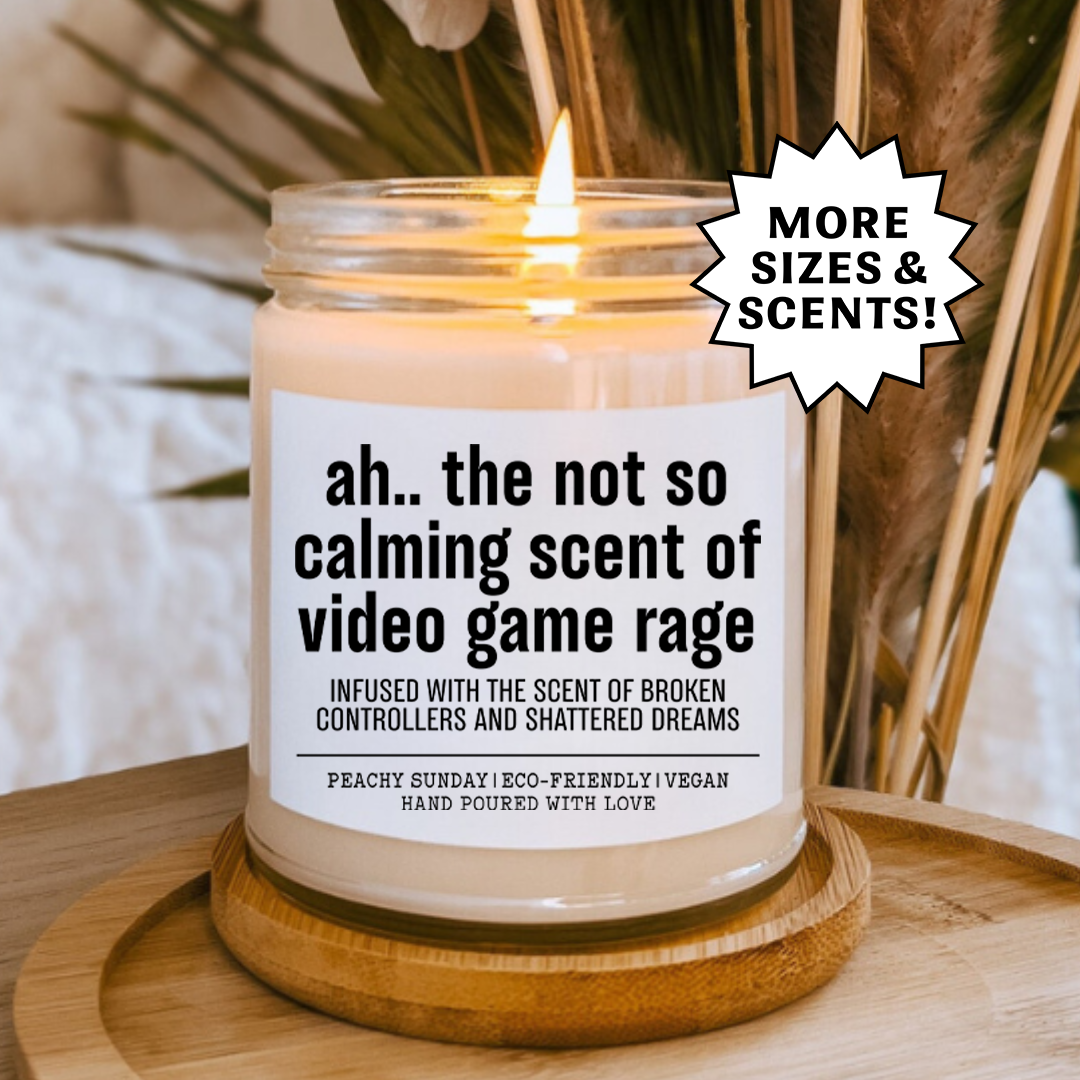 Funny Gamer Smells Like Video Games & Chaos Candle