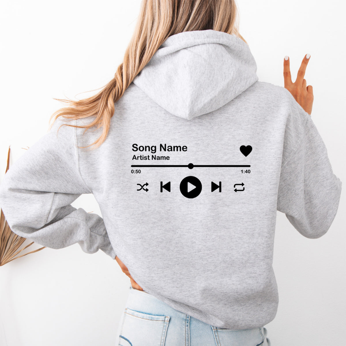 Personalisierter Musik-Hoodie