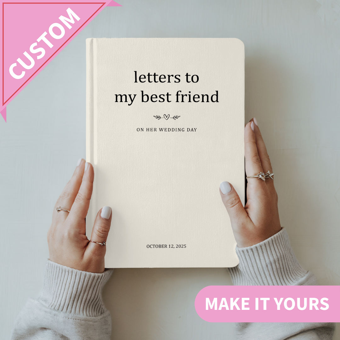 Personalized Best Friend Wedding Gift For Her Journal