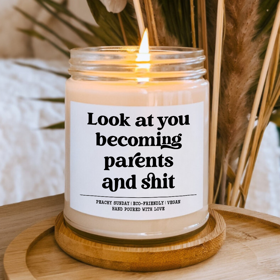 Funny New Parents Hilarious Baby Gift Candle