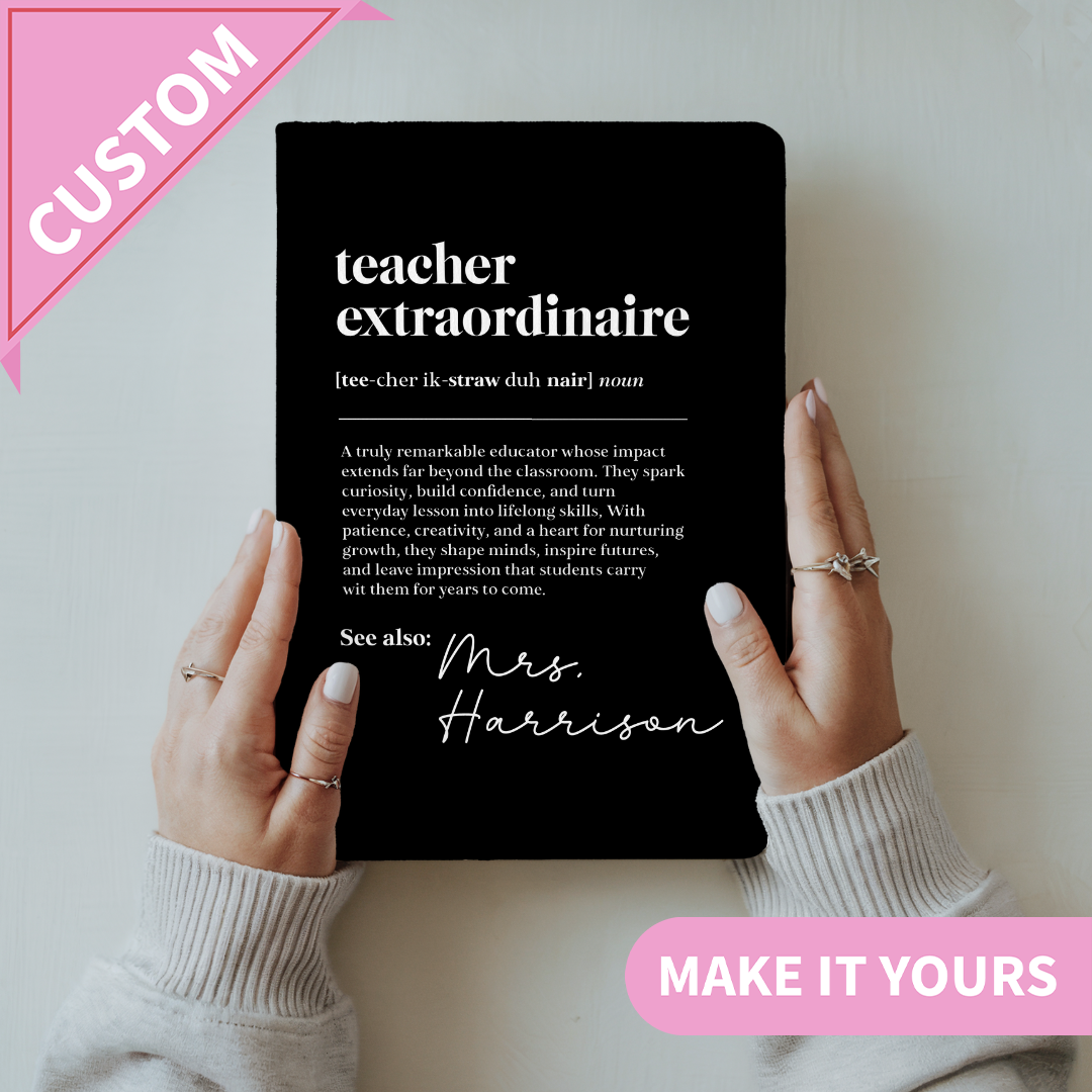 Personalized Teacher Definition Journal