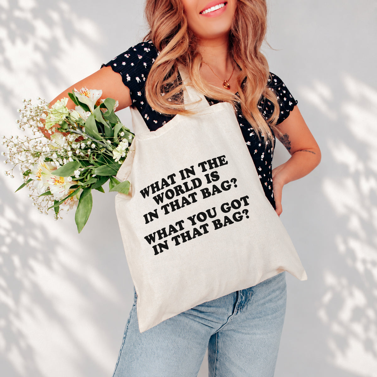 What In The World Is In That Tote Bag