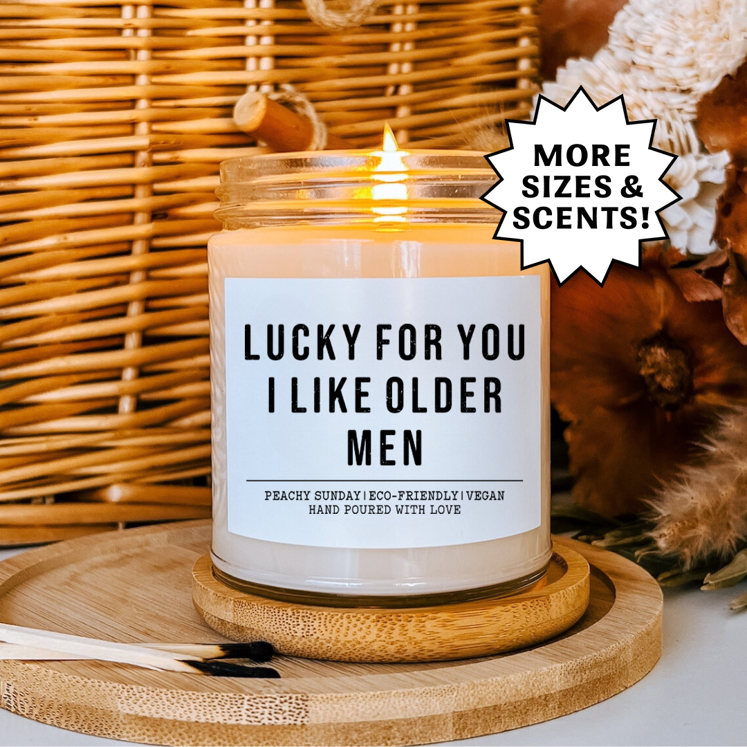 Lucky For You I Like Older Men Funny Blanket