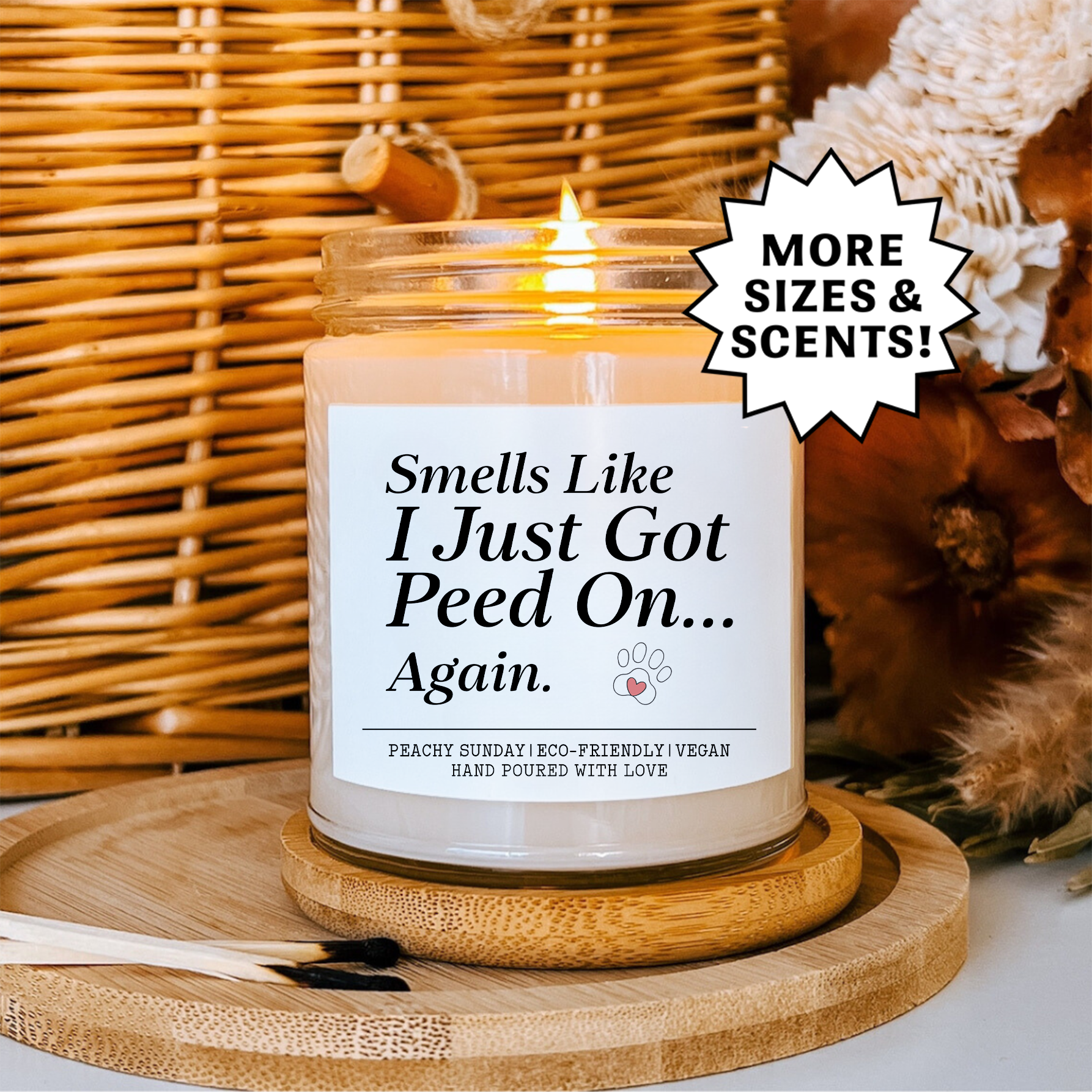 Funny Dog Owner Pet Funny Candle