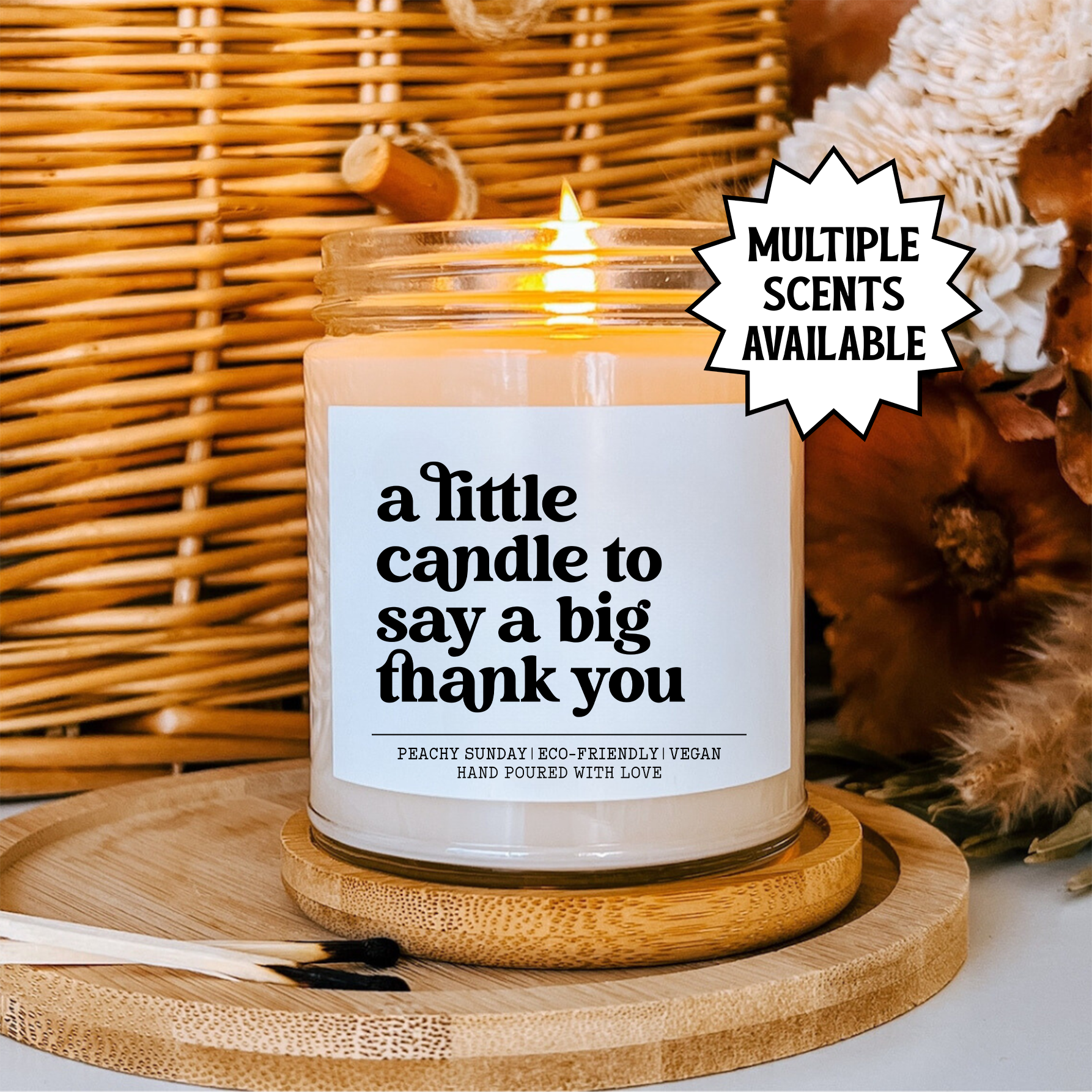 A Little Candle To Say A Big Thank You Candle