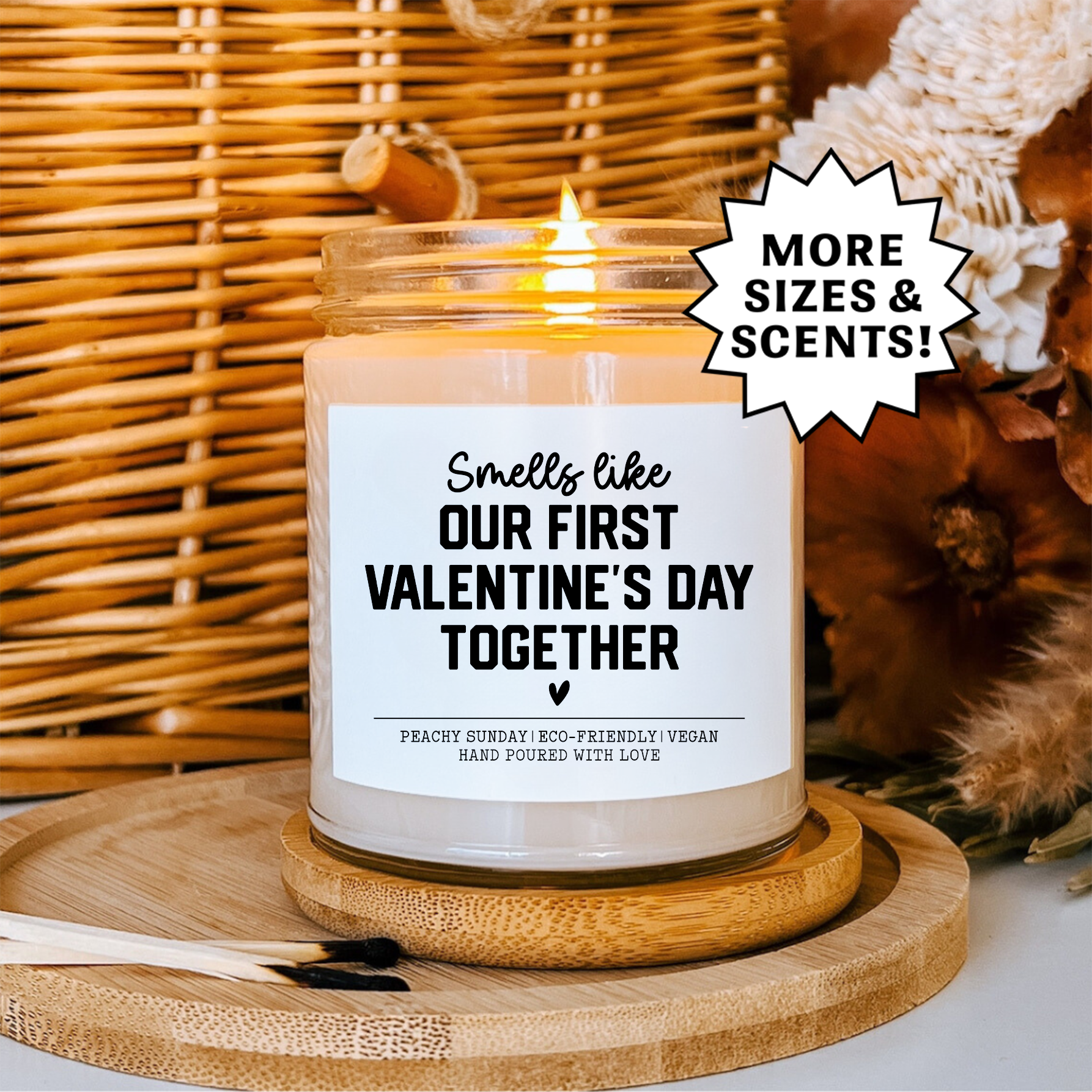 Smells Like Our First Valentine's Day Together Candle