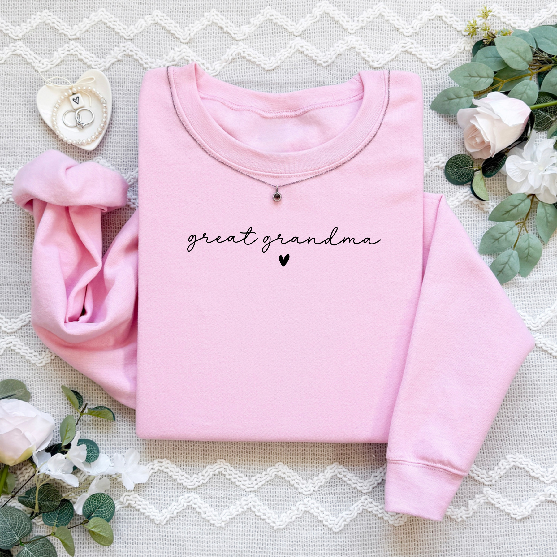 Embroidered Great Grandma Sweatshirt