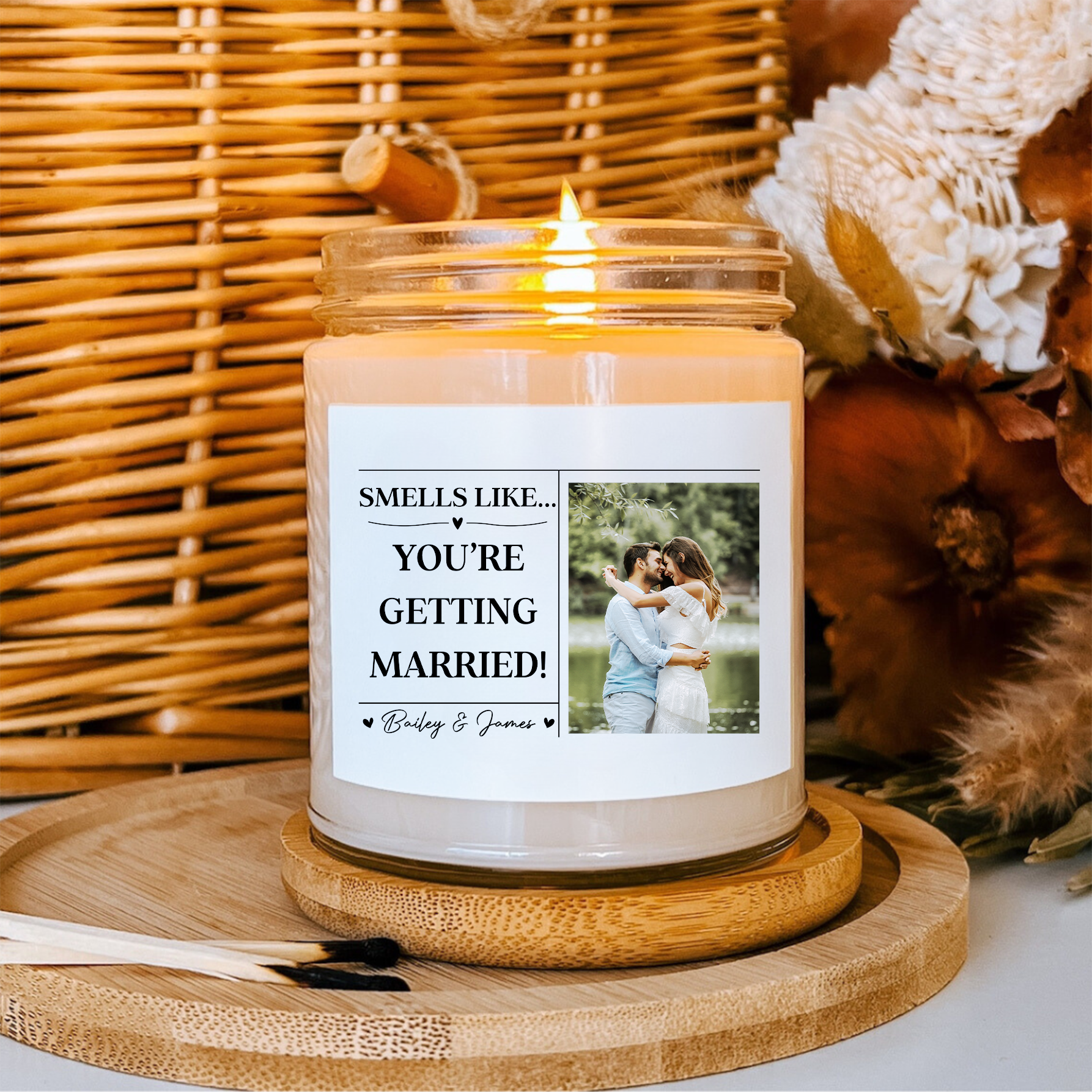 Custom Wedding Smells Like You’re Getting Married Gift Candle