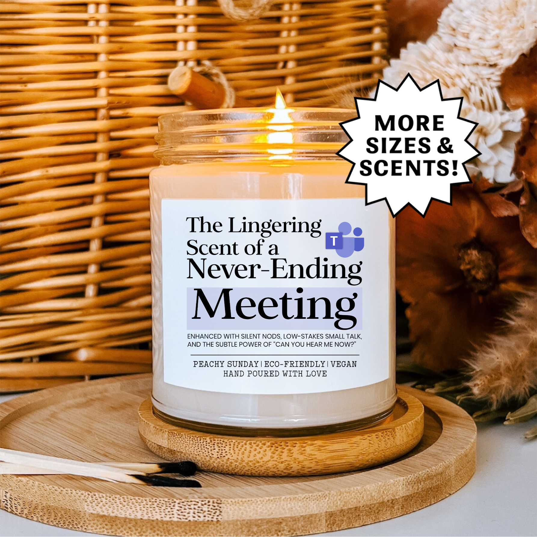 The Lingering Scent Of A Never Ending Meetings Candle
