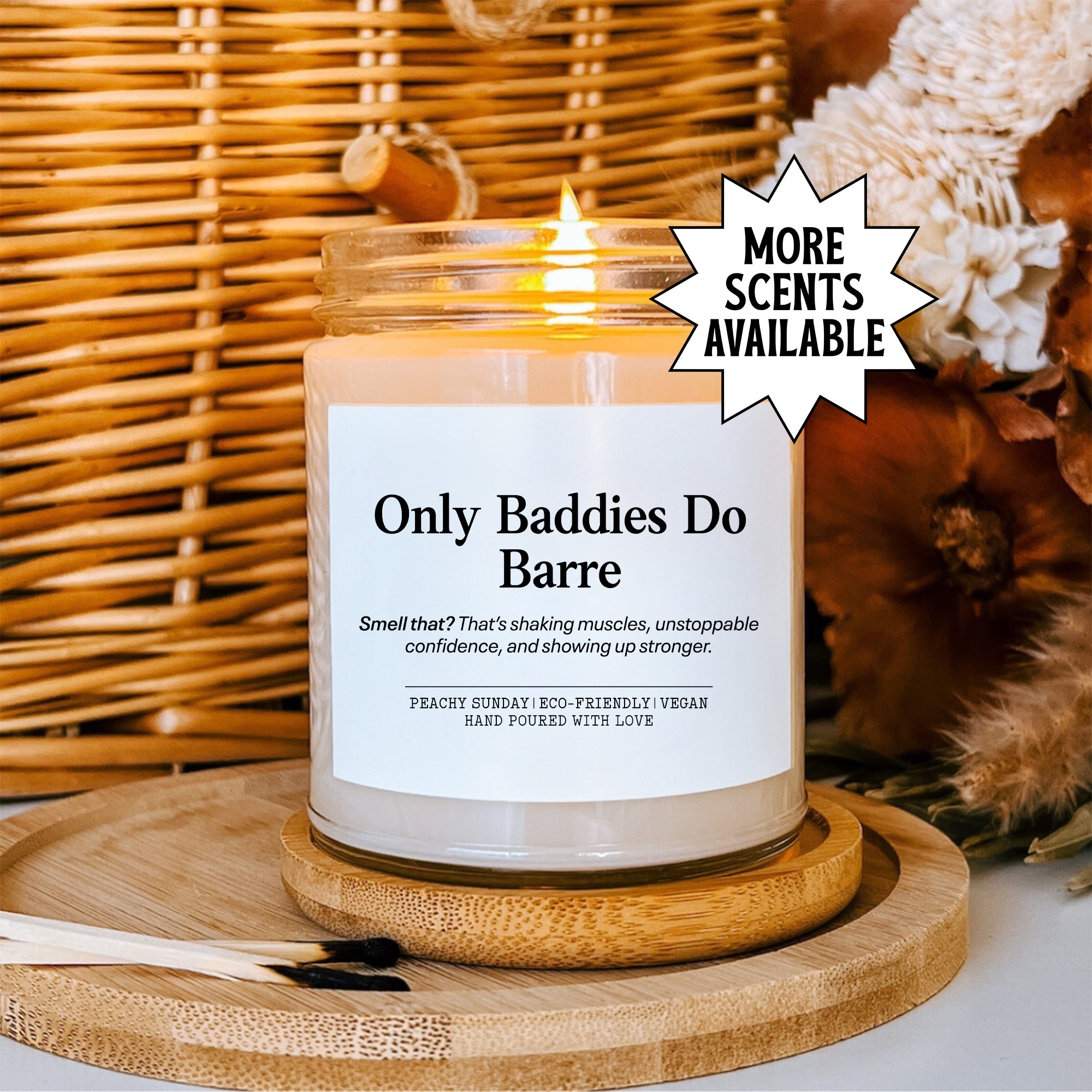 Bougie « Only Baddies Do Barre »
