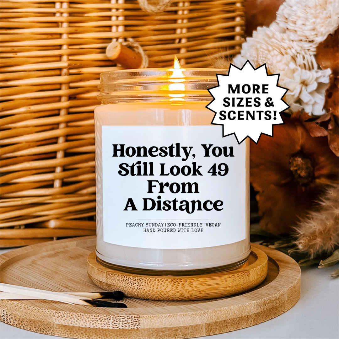 Still Look 49 From Distance 50th Birthday Candle