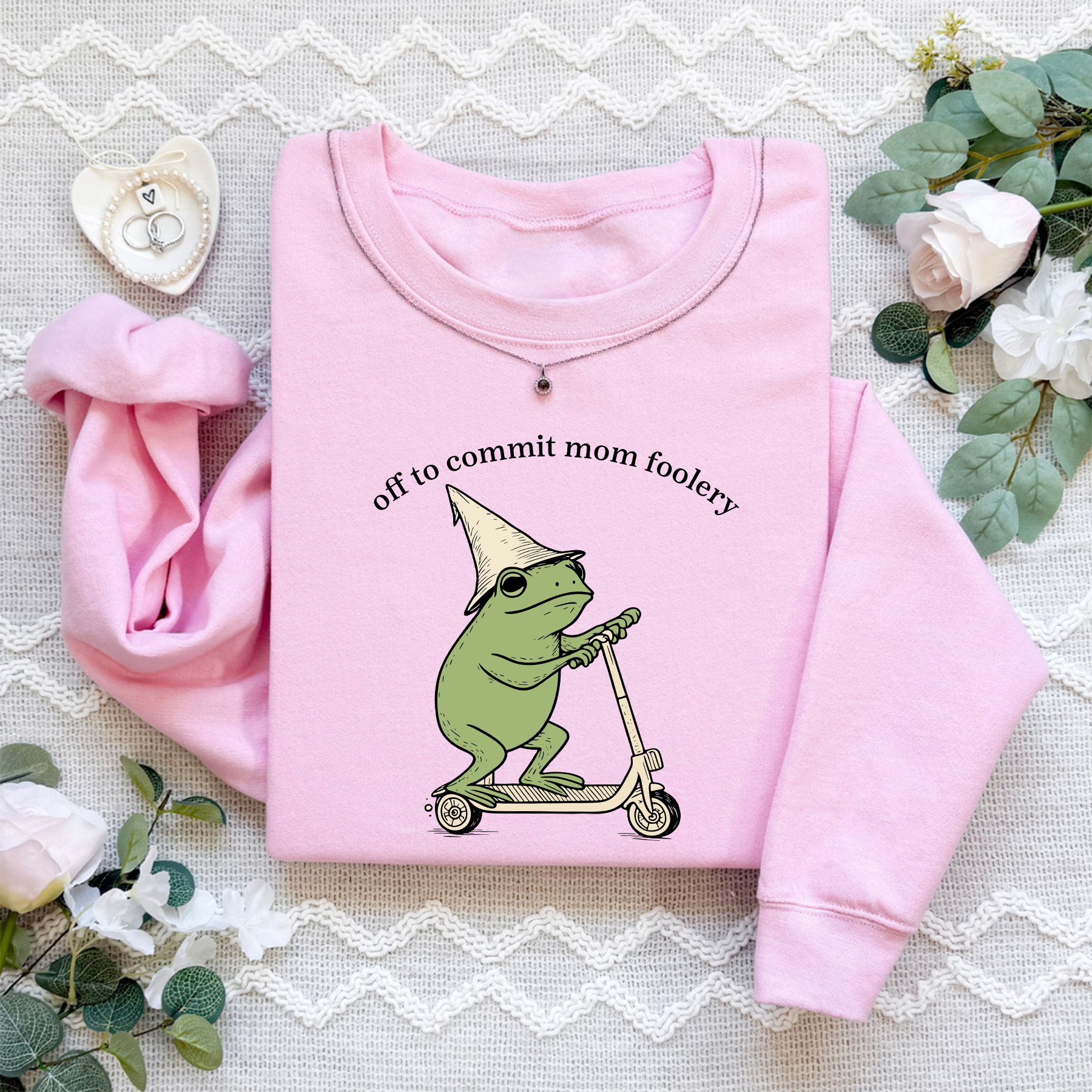 Off To Commit Mom Foolery Sweatshirt