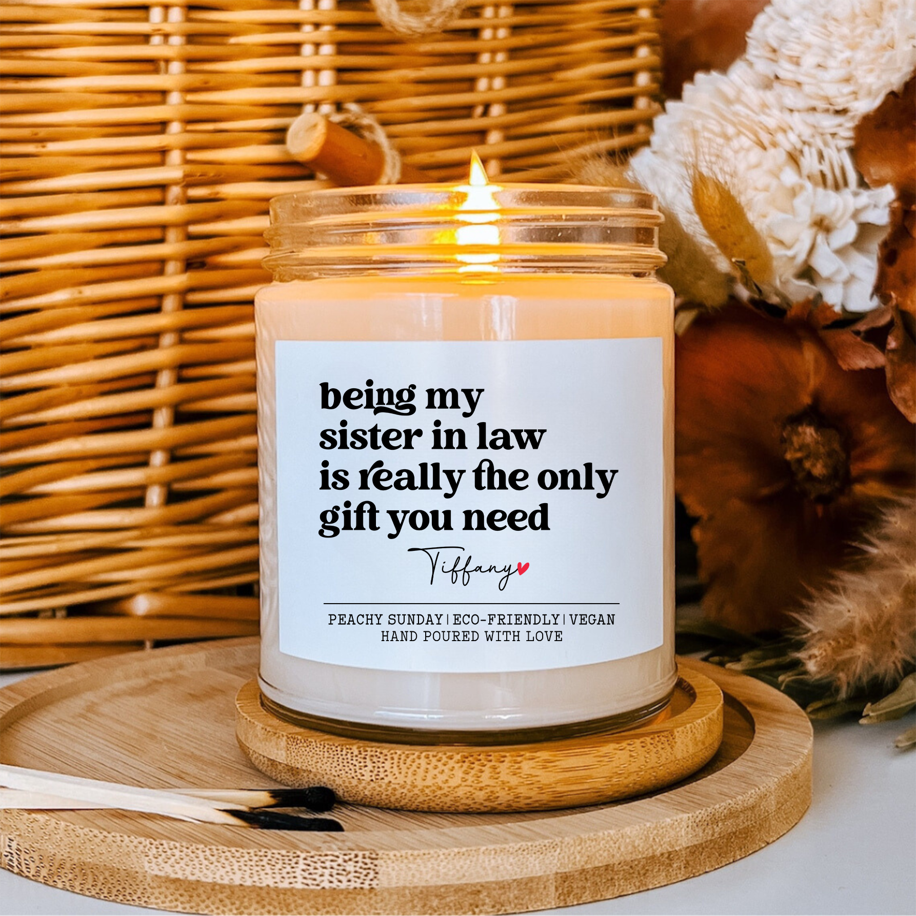 Personalized Being My Sister In Law Is Really The Only Gift You Need Candle