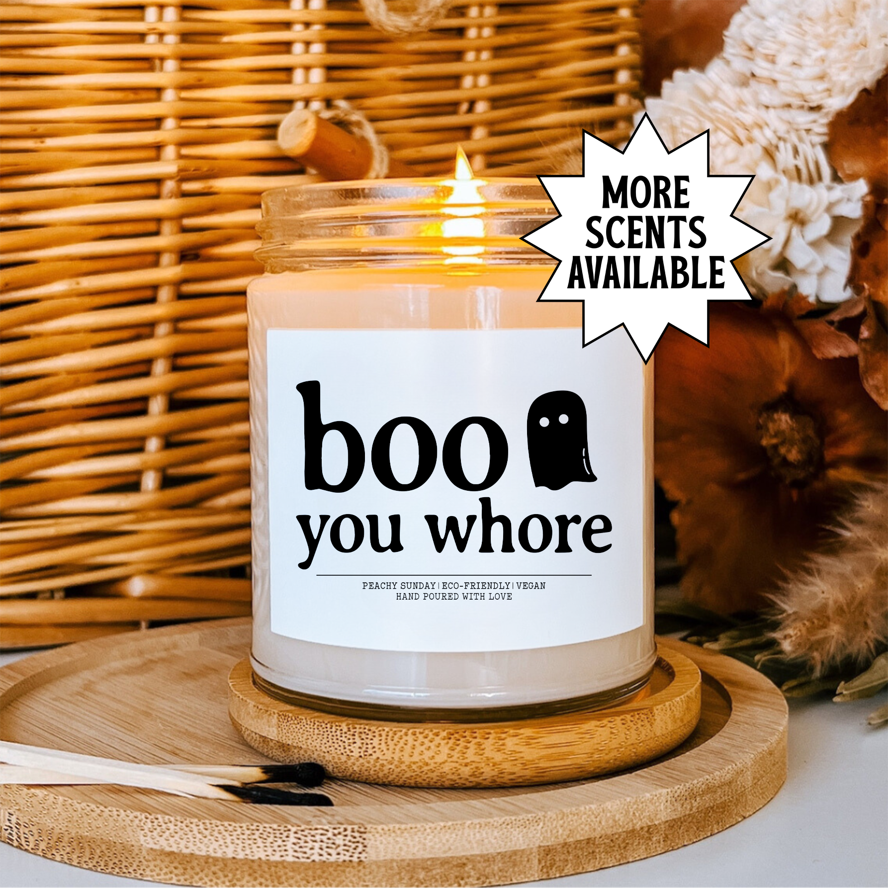 Bougie « Boo You Whore »