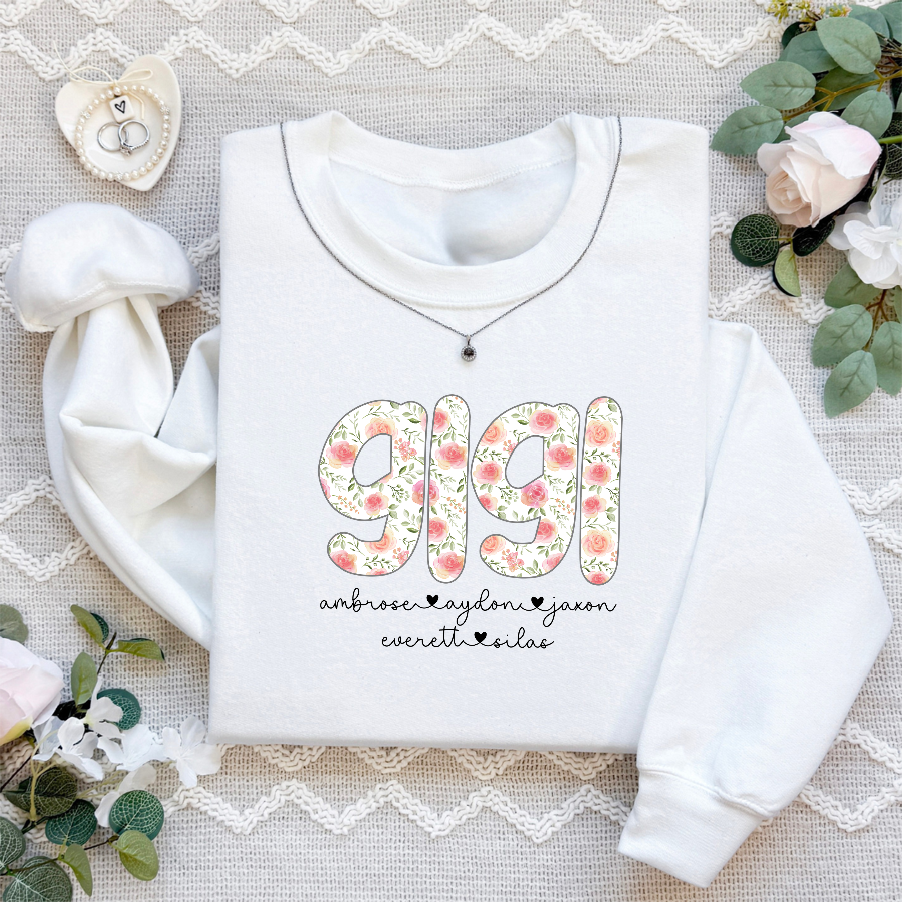 Personalized Gigi Comfort Colors Sweatshirt