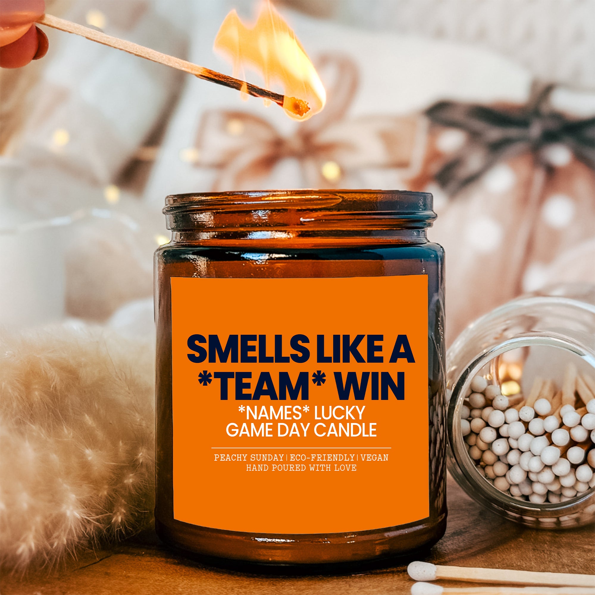 Personalized Sports Candle For Custom Team Name