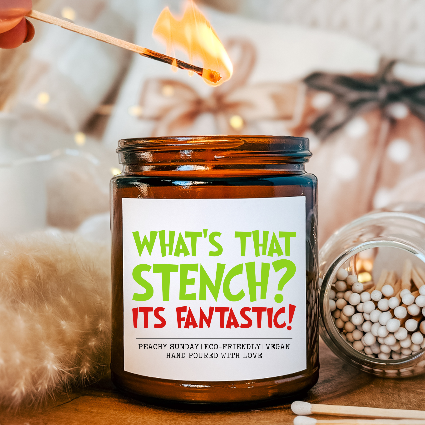 What's That Stench Its Fantastics Christmas Candle