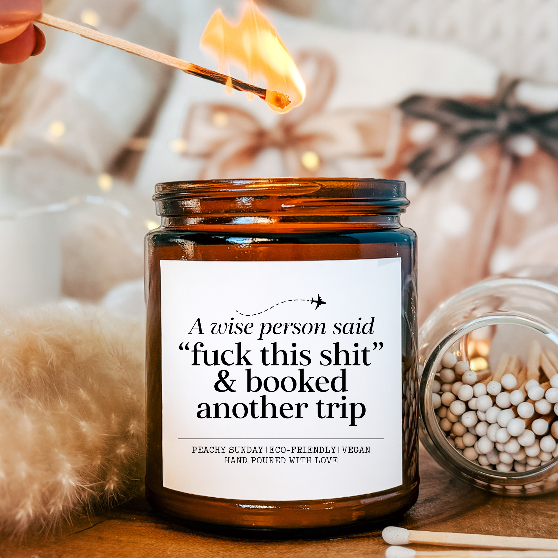Custom A Wise Person Said F* This S* Candle