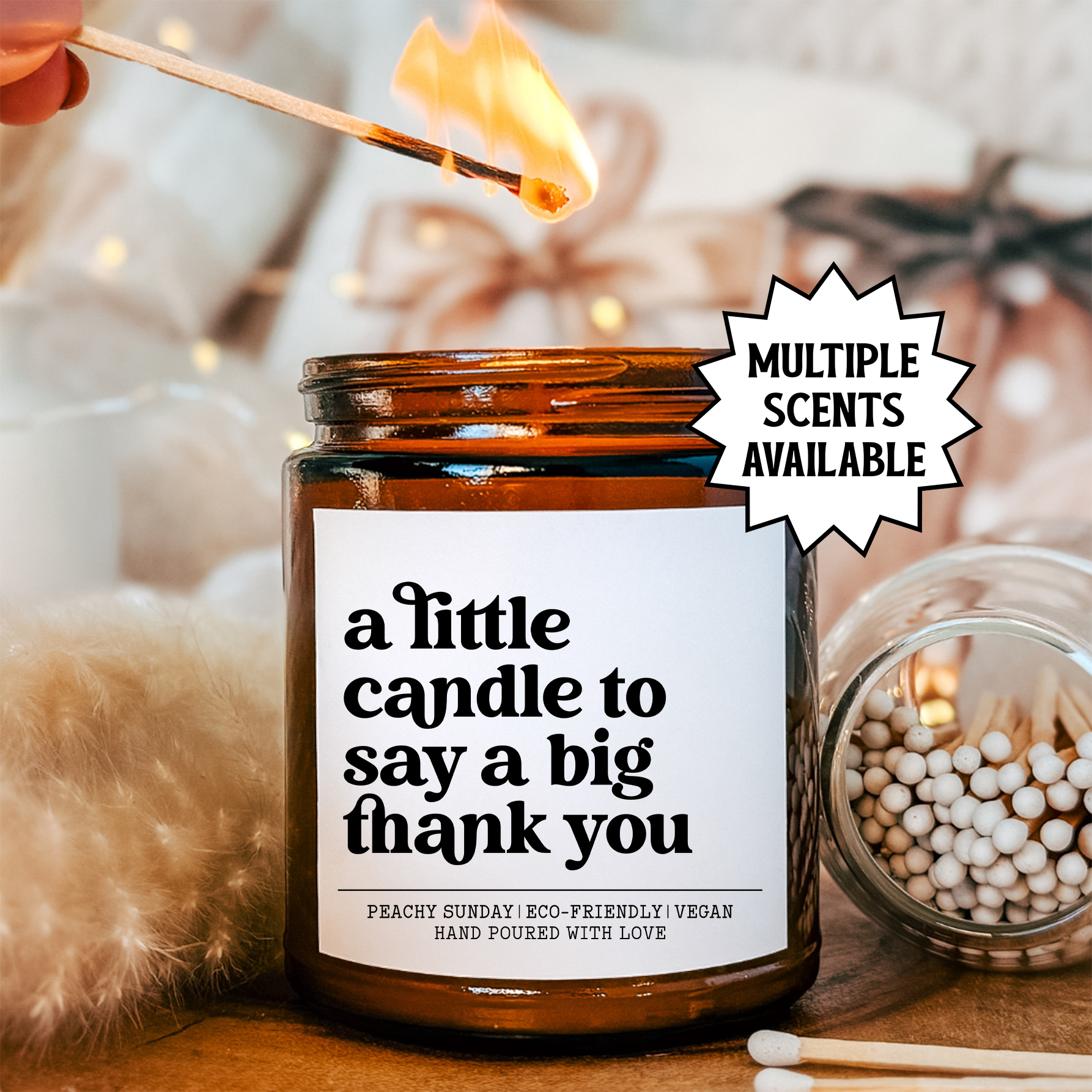 A Little Candle To Say A Big Thank You Candle