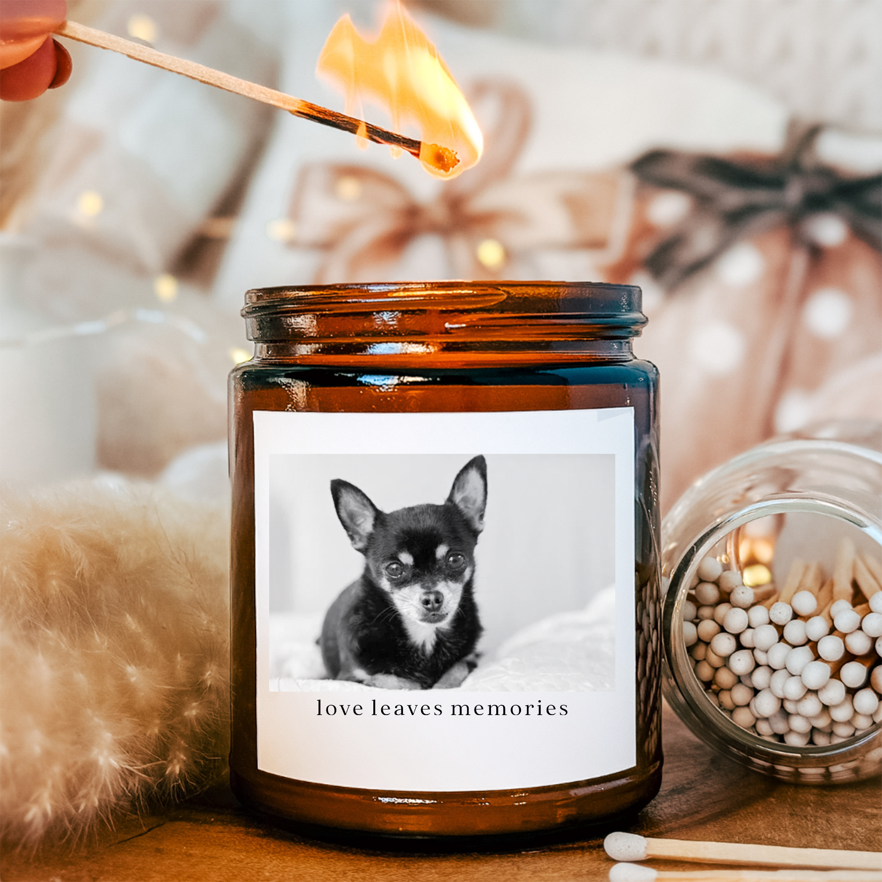Personalized Pet Memorial Candle