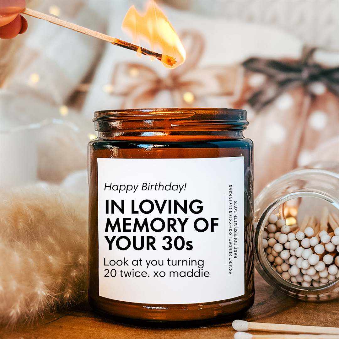 personalized 40th Birthday Candle