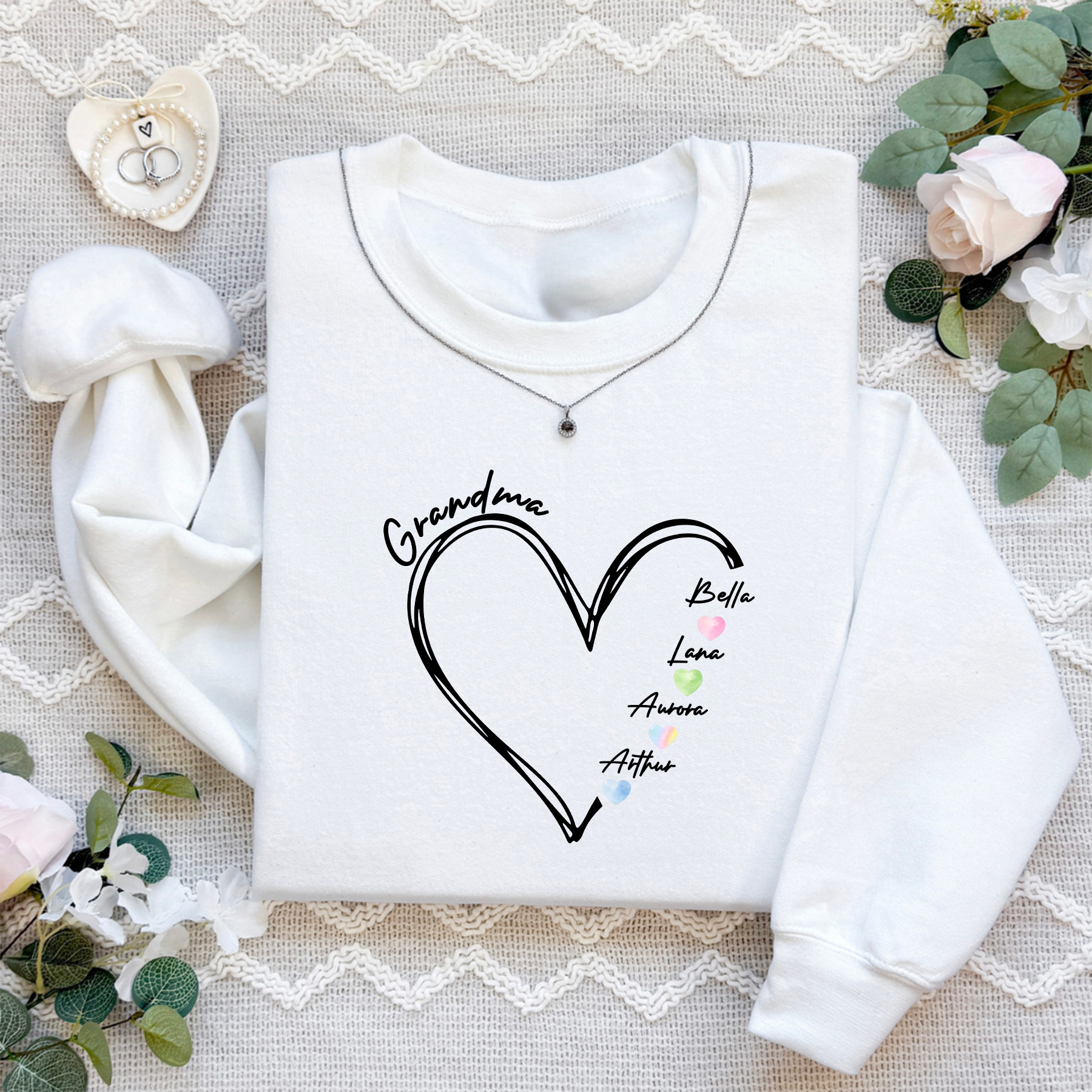 Personalized Grandkids Names Sweatshirt