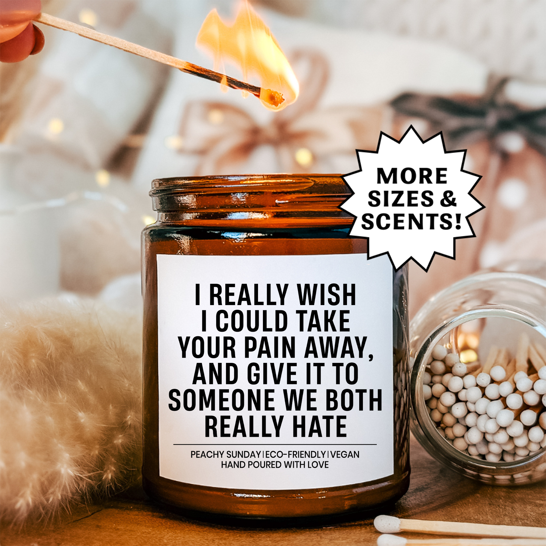 I Wish I Could Take Your Pain Away Gift Candle