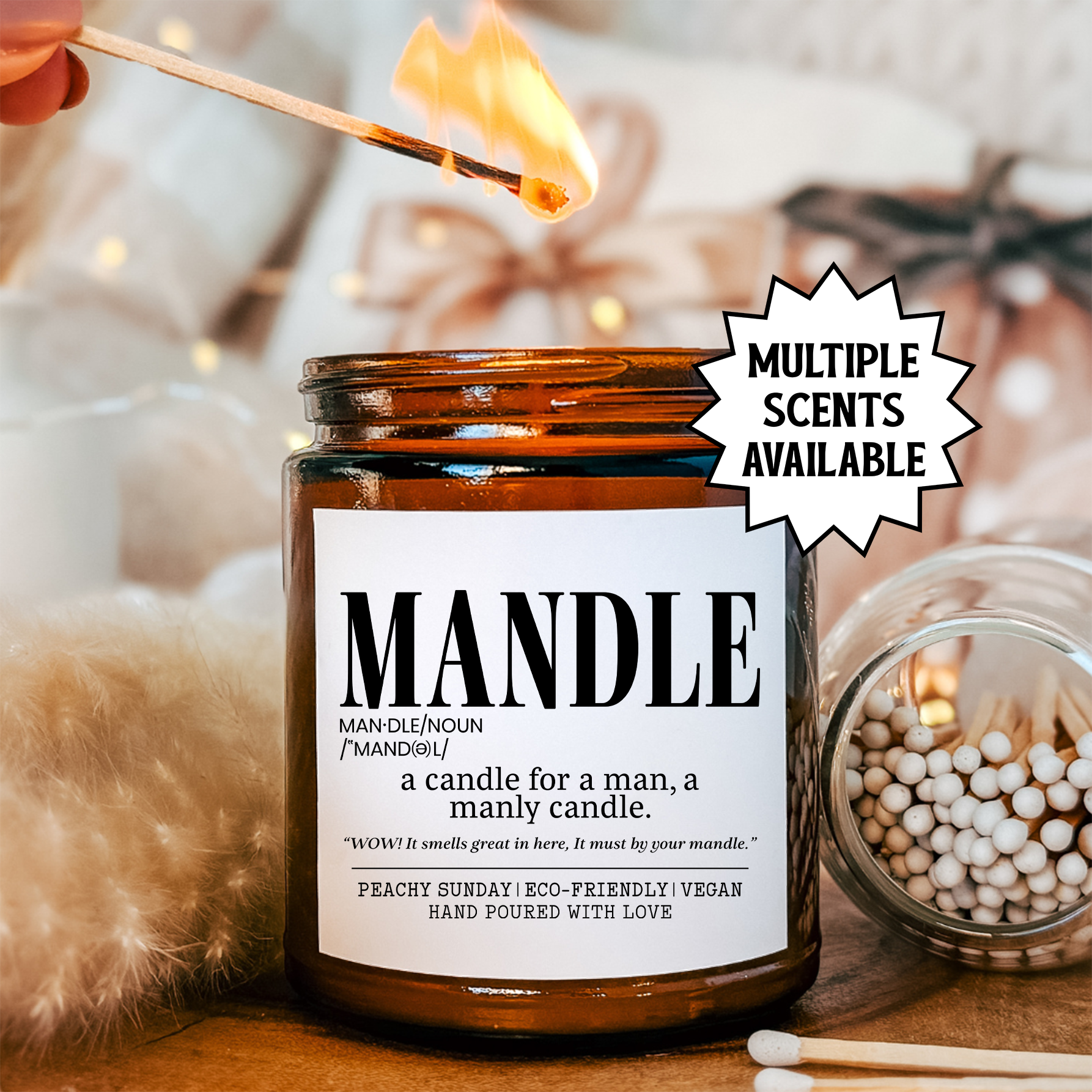 Mandle Man's Candle