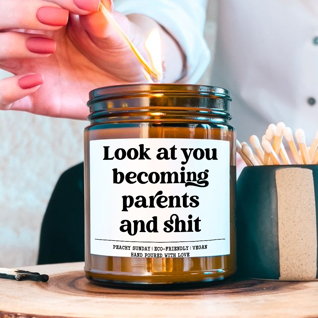 Funny New Parents Hilarious Baby Gift Candle