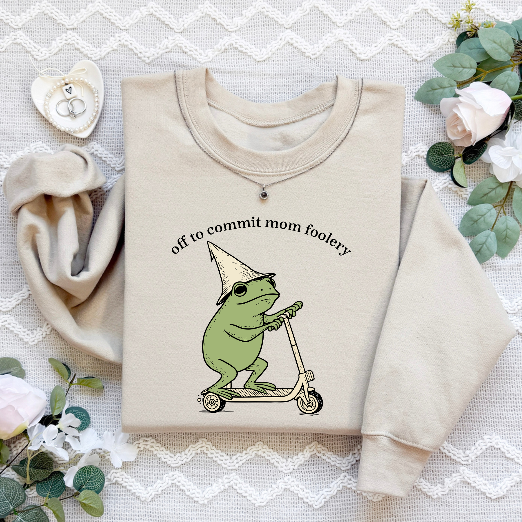 Off To Commit Mom Foolery Sweatshirt