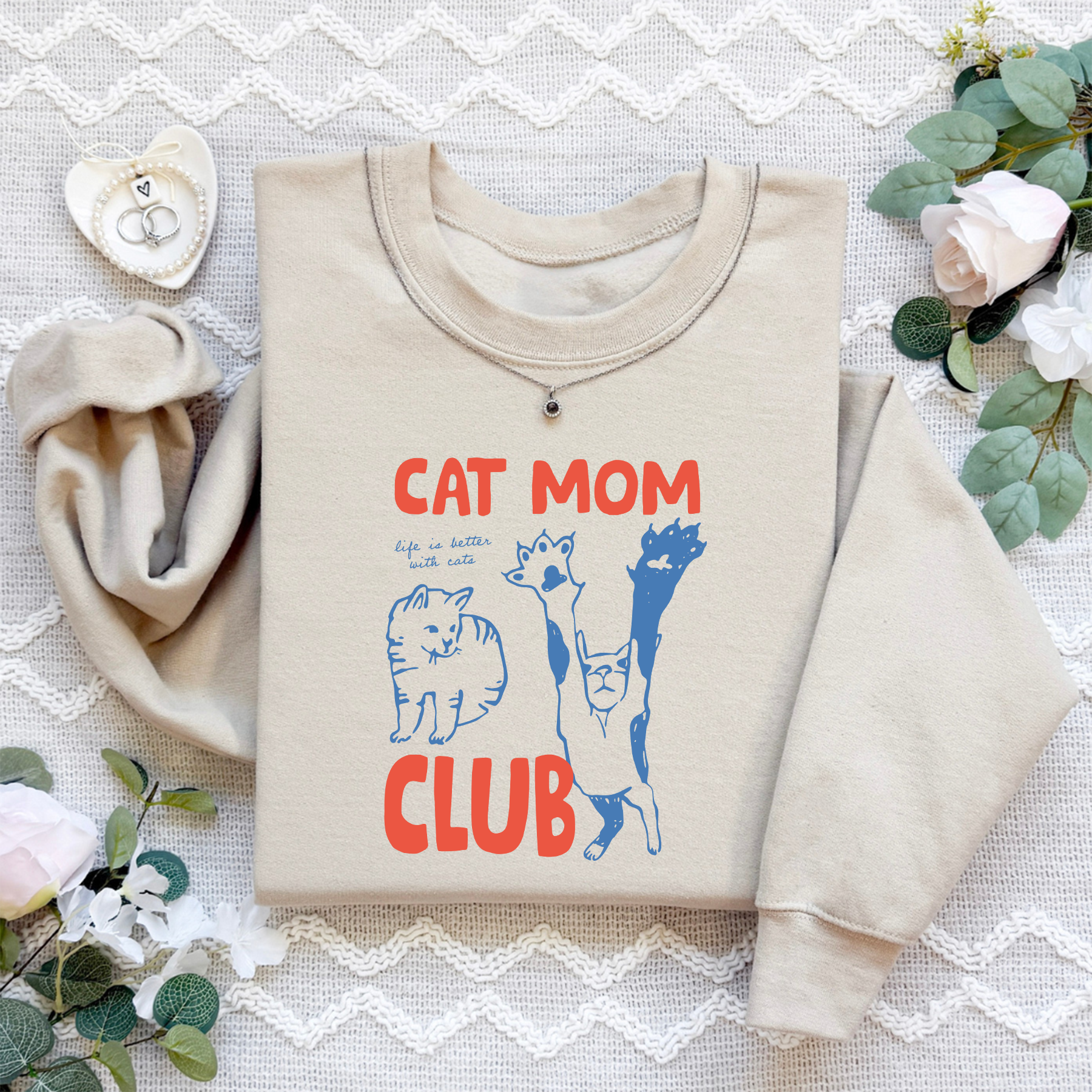 Cat Mom Club Sweatshirt