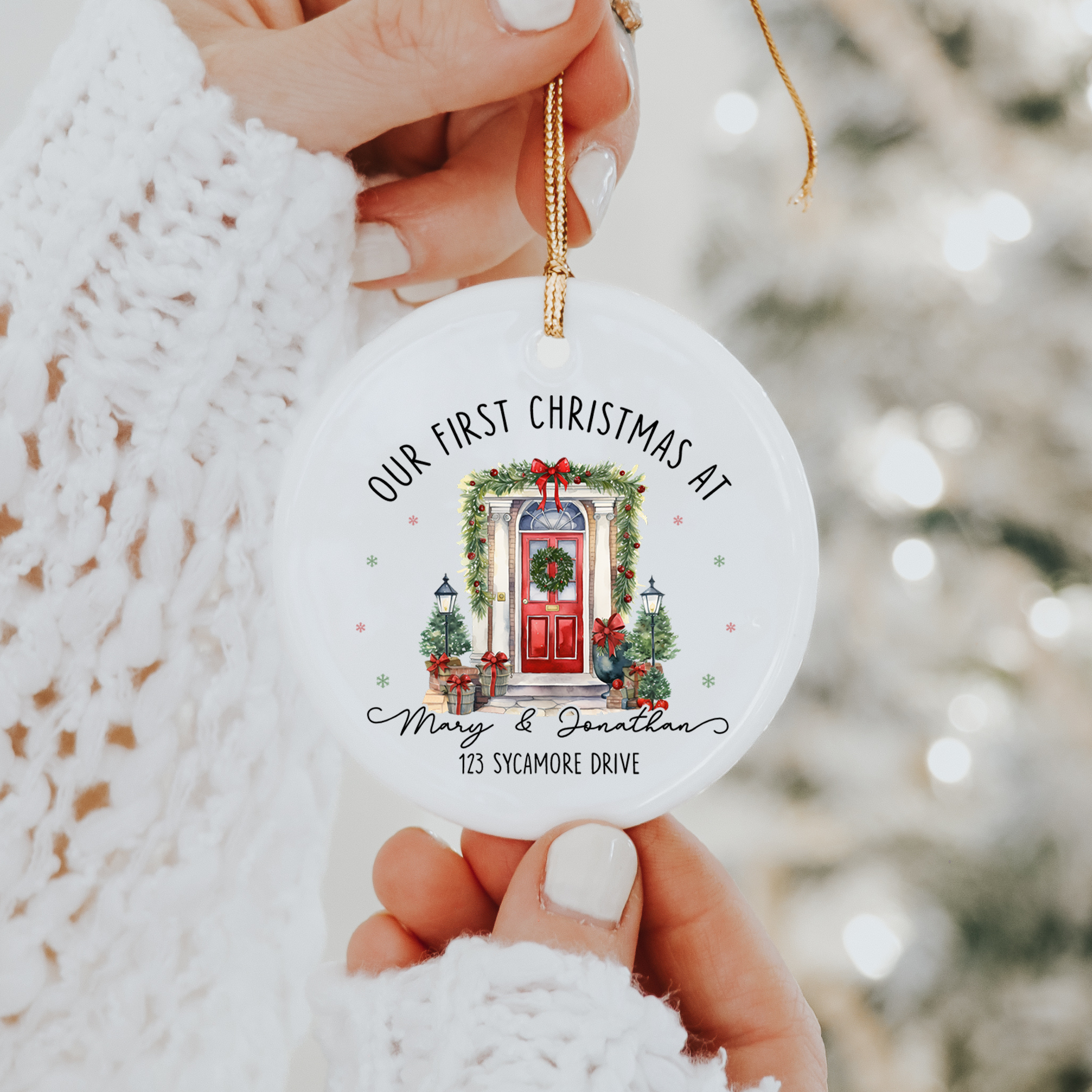 Personalized Our First Christmas At New Home Ornament