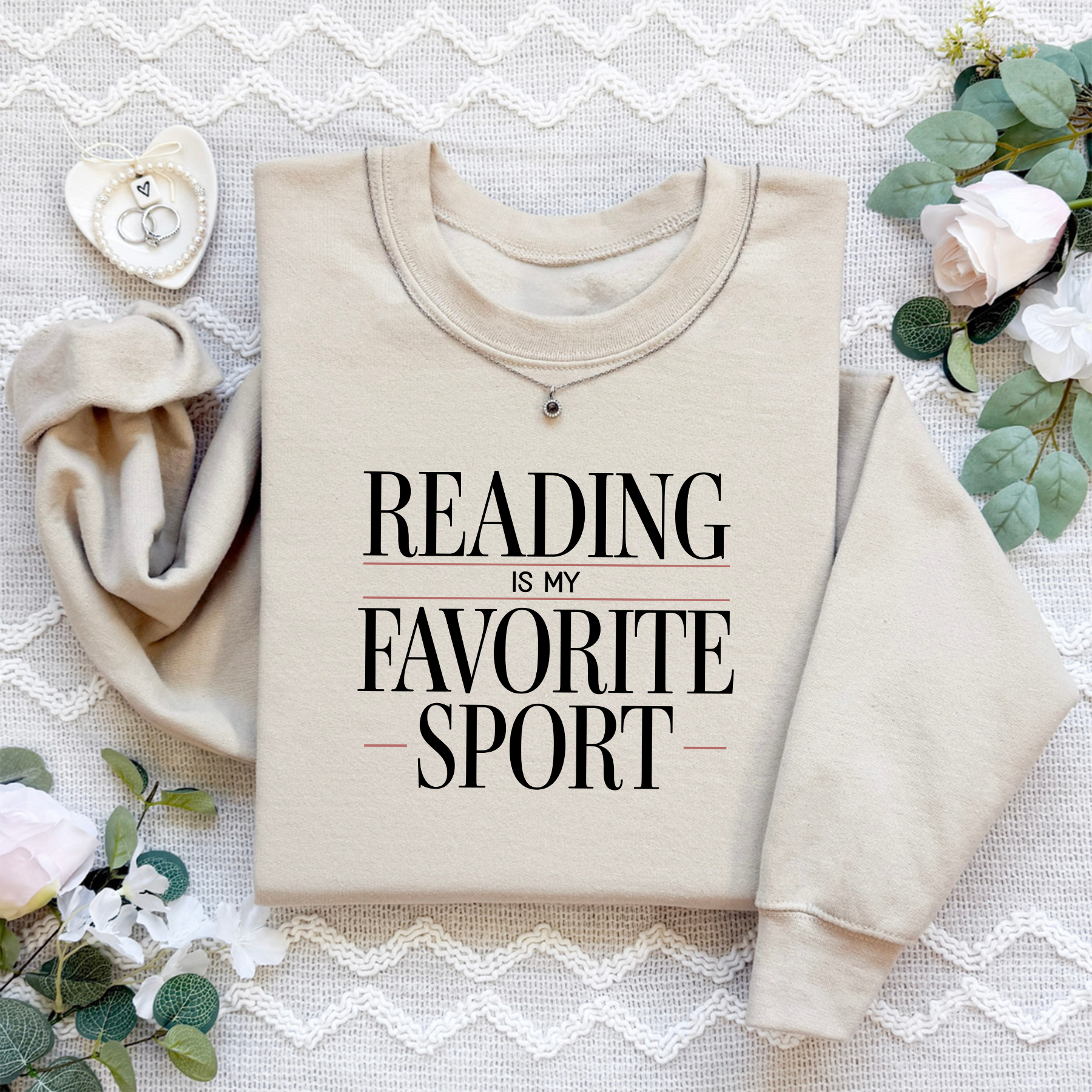Reading Is My Favorite Sport Sweatshirt