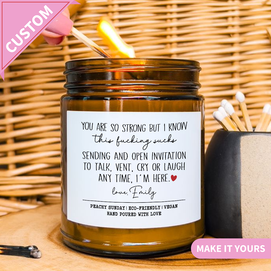 I Know This Sucks Sympathy Gift Candle