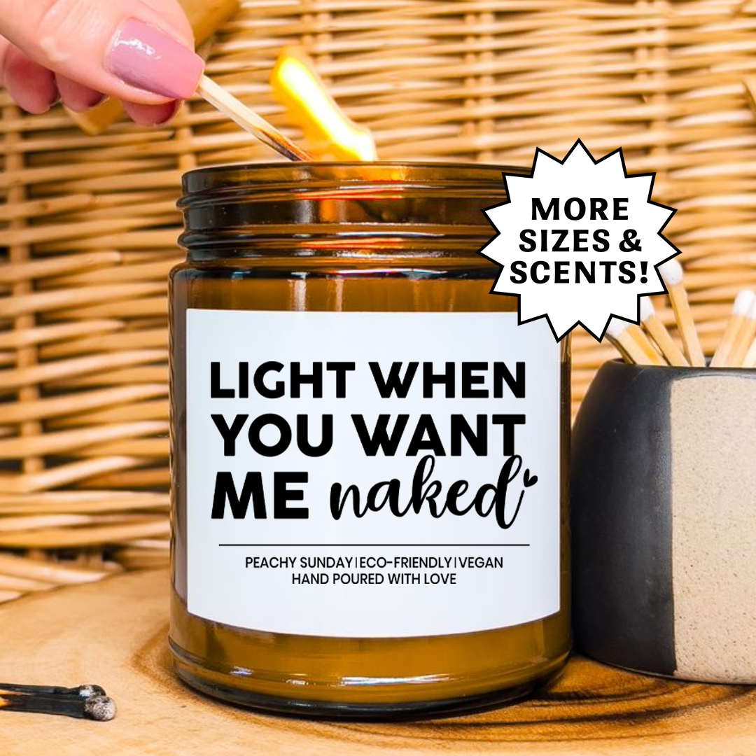 Flirty Naughty Gift For Couples Candle