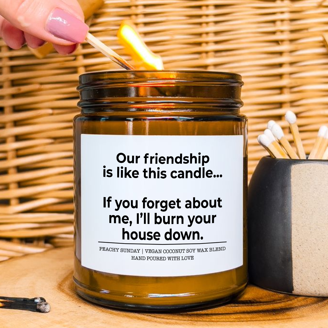 Our Friendship Is Like This Candle Best Friend Gift Candle