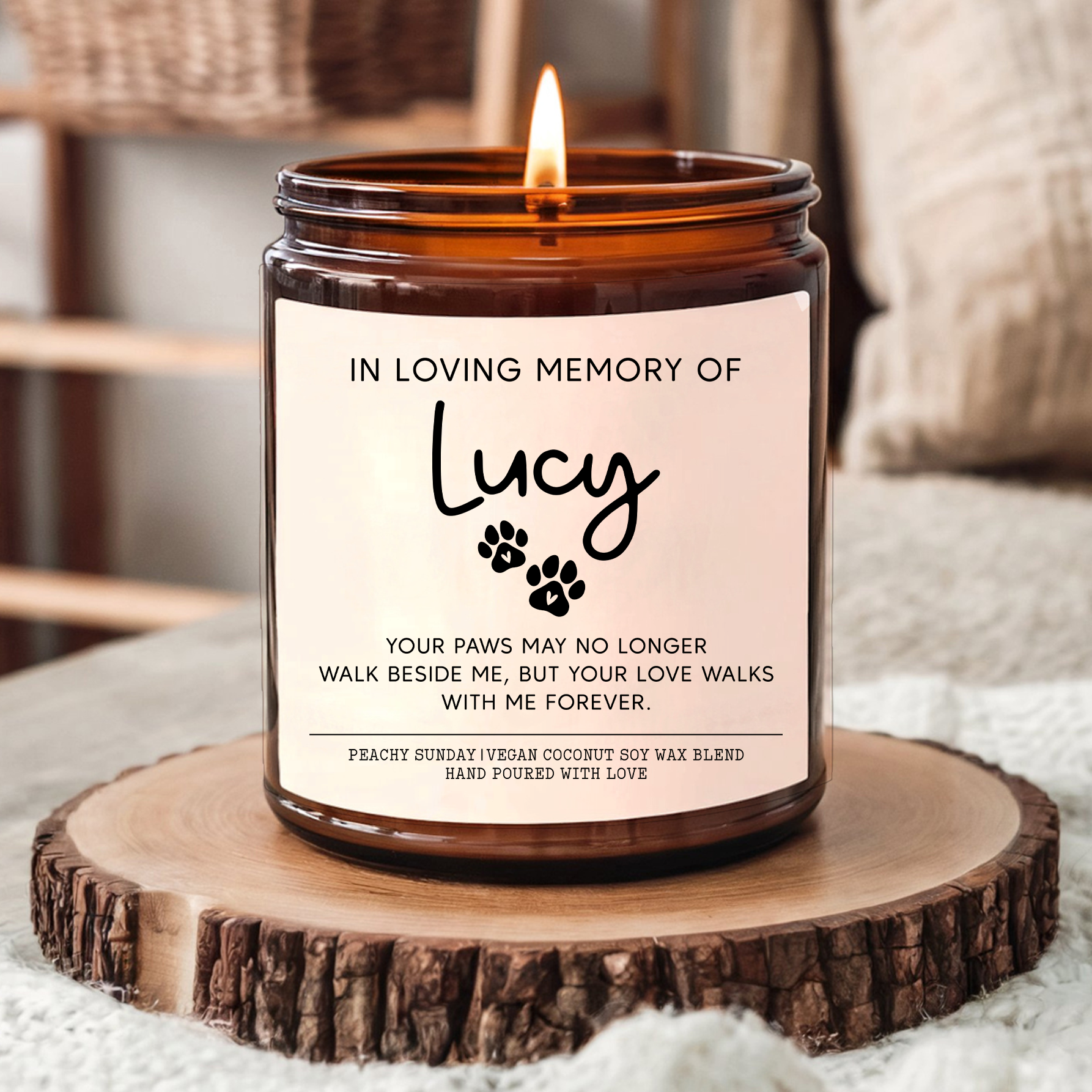 Personalized Pet Remembrance Candle
