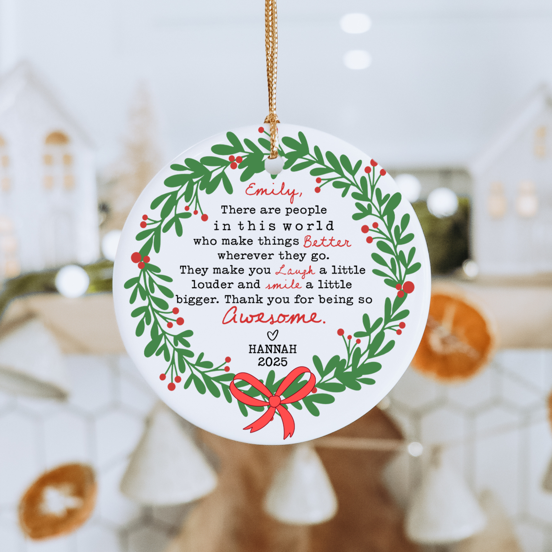 Personalized Friendship Ornament