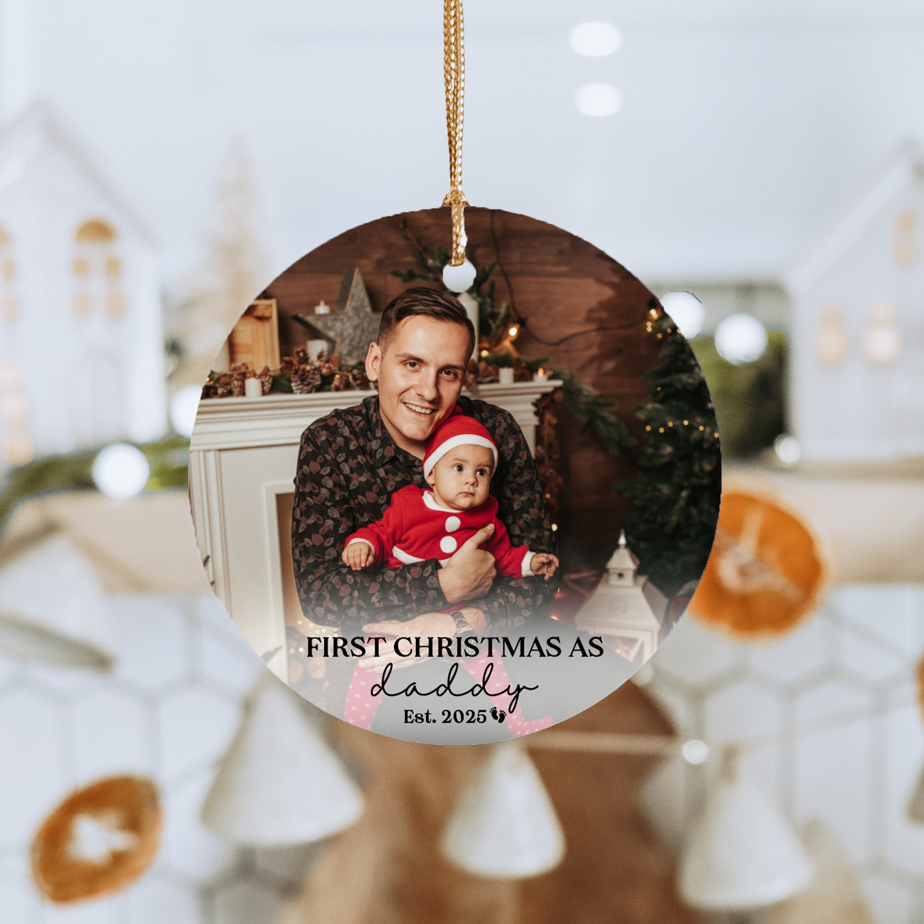 Personalized First Christmas As Daddy Ornament