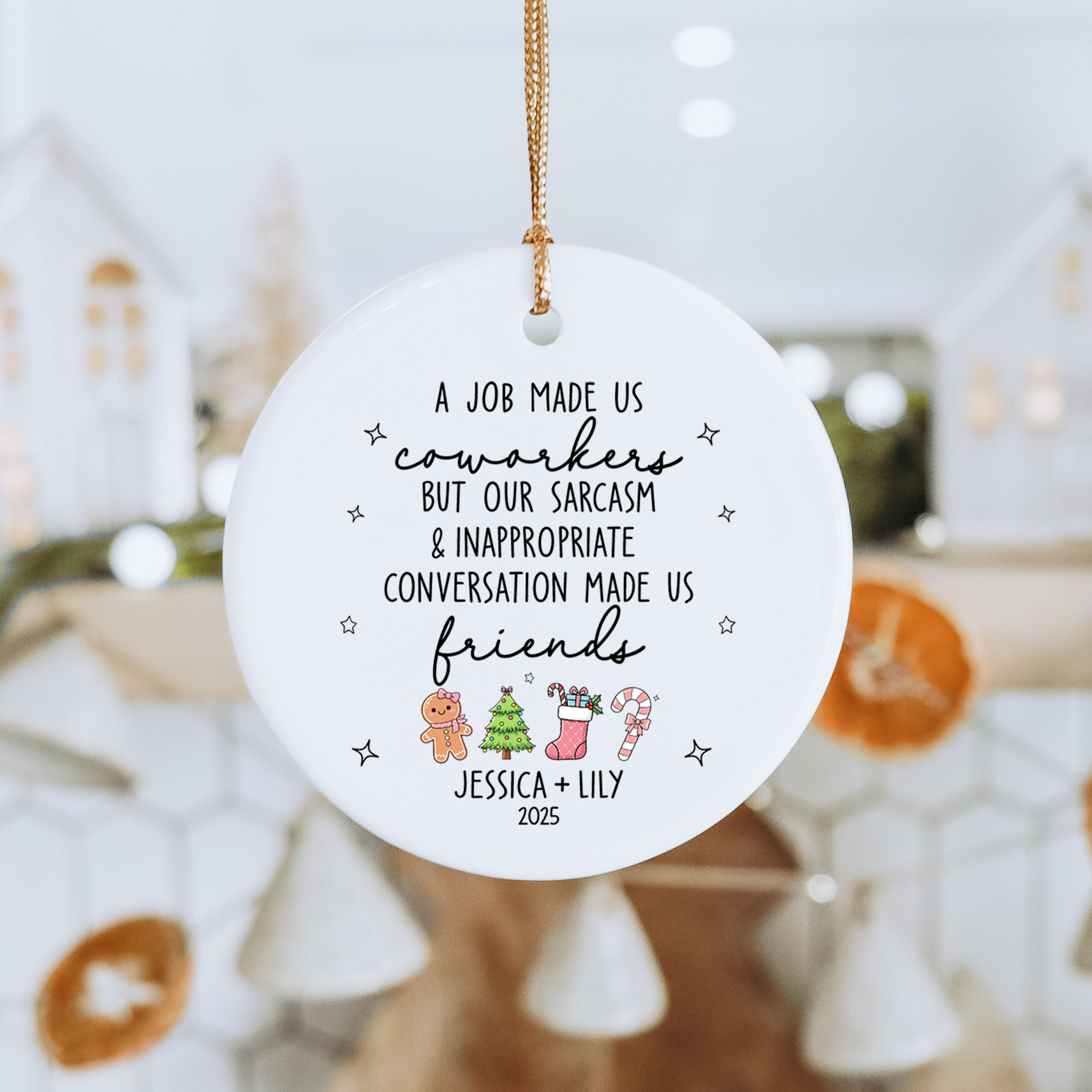 Personalized Coworker Ornament