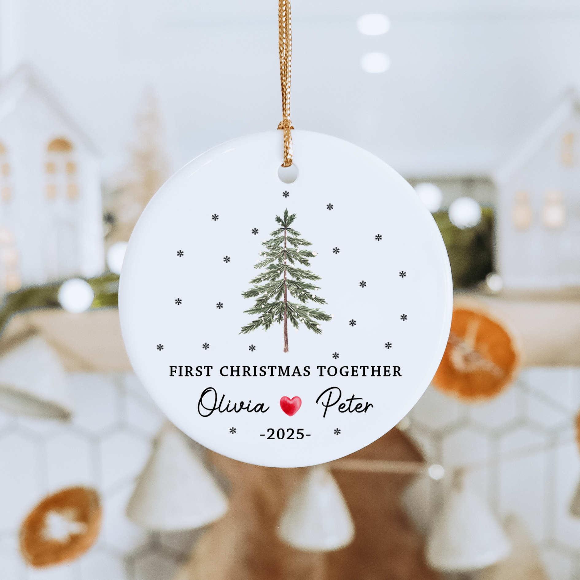 Personalized First Christmas Together Ornament