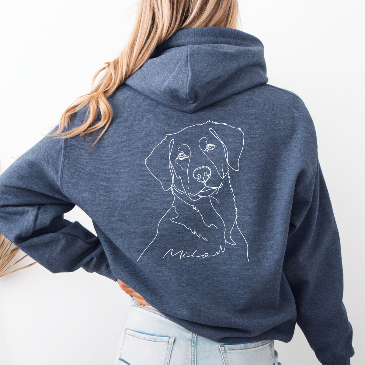 Personalisierter Hoodie mit Haustierfoto