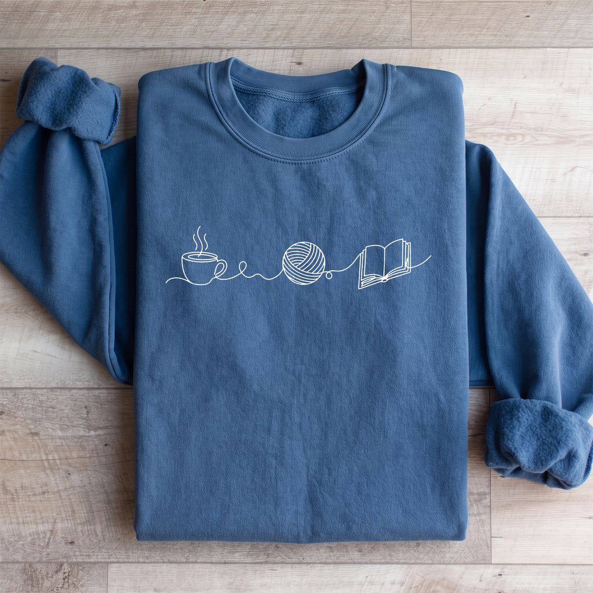 Coffee Yarn And Book Sweatshirt