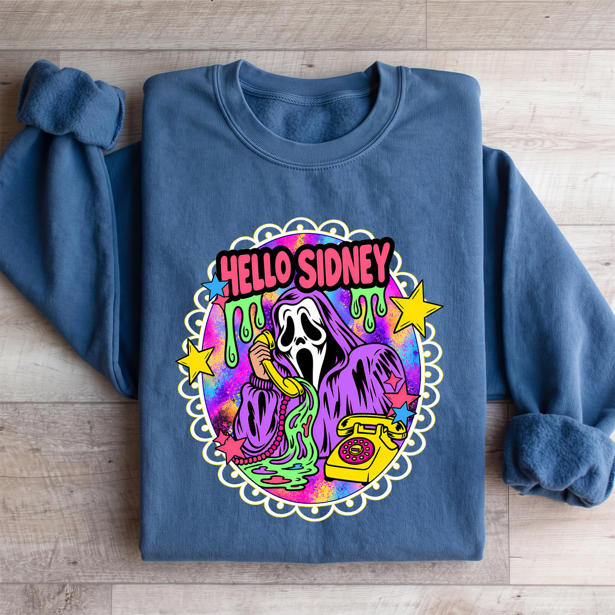 Hallo Sidney Retro-Geist-Sweatshirt
