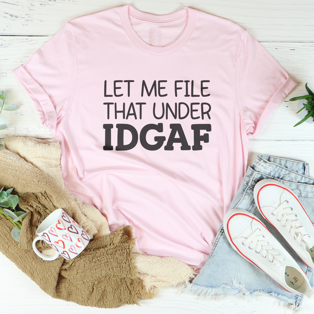 T-shirt "Je m'en fous"