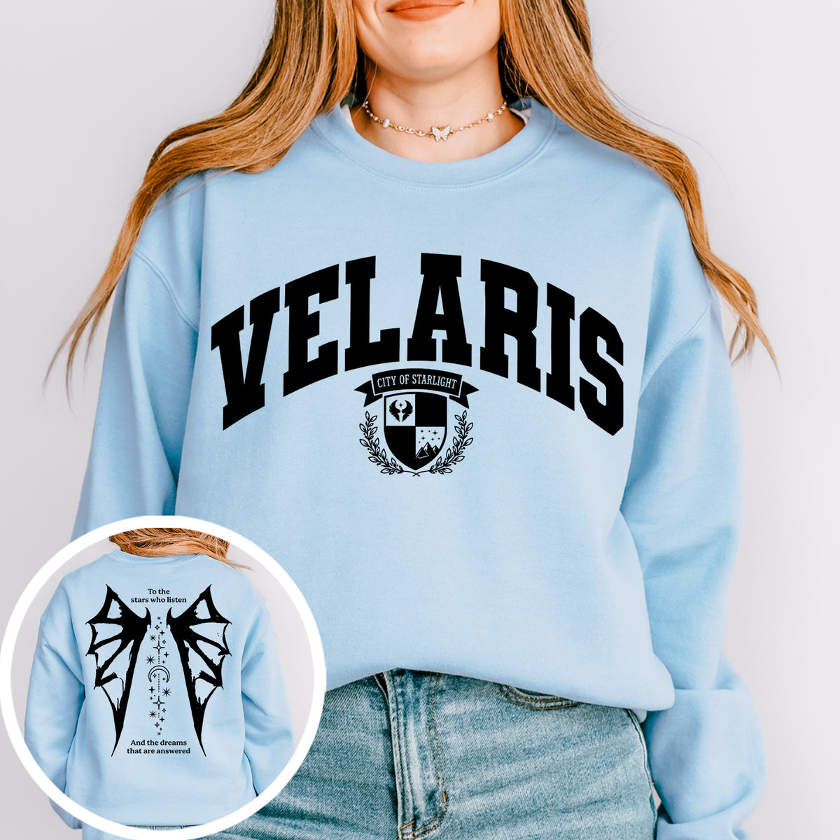 Sudadera Velaris, ciudad de luces estelares