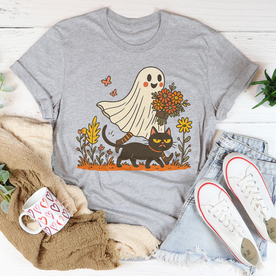 Spooky Season With Cat Tee